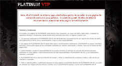 Desktop Screenshot of platinumvip.com.ve